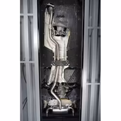 BMW M135i (ej X-drive) Milltek Sport Cat-Back 2x 90 svarta GT utblås - Non-Resonated (mindre-dämpad) utan avgasventiler