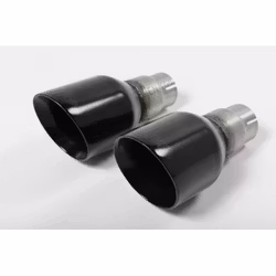 BMW M135i Milltek Sport Bakre dämpare 2x 90 svarta GT utblås - Non-Resonated (mindre-dämpad) utan avgasventiler