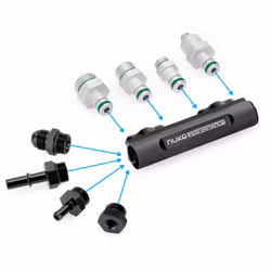 Fuel Log Collector for 1x WALBRO GSL392 and 1x Nuke Fuel Filter Slim