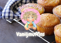 Vaniljmuffins – Nedladdningsbar PDF - Baka med Alma – Pedagogiskt Recept för Barn