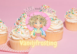 Vaniljfrosting – Nedladdningsbar PDF - Baka med Alma – Pedagogiskt Recept för Barn