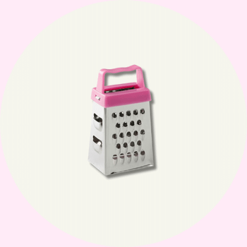 Rivjärn Litet - Rosa - för citrus ost & choklad - Baka med Alma