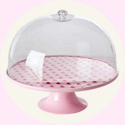 Melamin Kakfat på fot - sweet hearts print