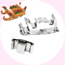 3D Släde - Kakform - Pepparkaksfor - Baka med Alma