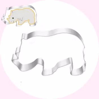 Noshörning- Kakform - Pepparkaksfor - Baka med Alma