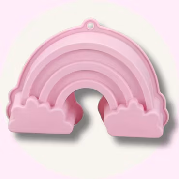 Kakform regnbåge - Silikonform Bakform kakform Sockerkaksform - Rosa Baka med Alma