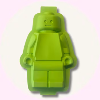Kakform Robot Grön - Silikonform Bakform kakform Sockerkaksform - Rosa Baka med Alma