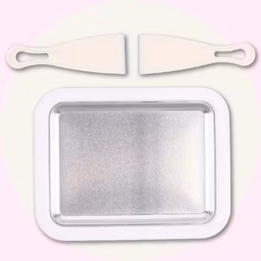 Glasspanna – Vit Glassmaskin för Ice Cream Rolls & Glassbuffé - Frysplatta för Hemmagjord Glass