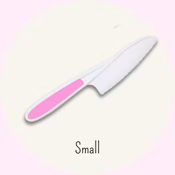Barnkniv Smal  – Rosa - Säker & Barnvänlig Kniv för Små Kockar