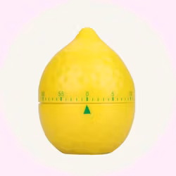 Kökstimer / Äggklocka – Rund Citron - Perfekt för Barn & Bakning – Baka med Alma