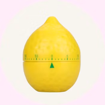 Kökstimer / Äggklocka – Rund Citron - Perfekt för Barn & Bakning – Baka med Alma