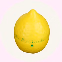 Kökstimer / Äggklocka – Rund Citron - Perfekt för Barn & Bakning – Baka med Alma