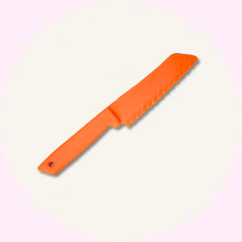 Barnkniv - barnvänlig kniv - Skalkniv - Orange