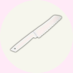 Barnkniv - barnvänlig kniv - Skalkniv - Vit