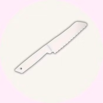 Barnkniv - barnvänlig kniv - Skalkniv - Vit