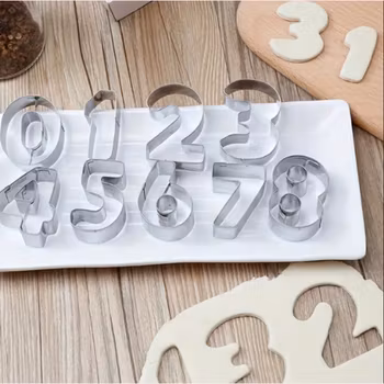 Siffror 1-9 - Kakform - Pepparkaksformar - Baka med Alma