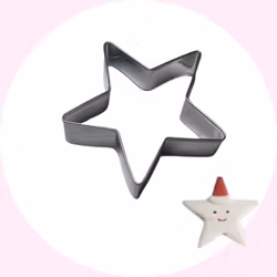 Stjärna 5 uddar- Kakform - Pepparkaksformar - Baka med Alma -