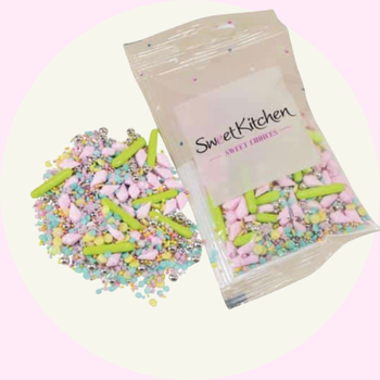 Strössel - sommar rosa glassar - Sweet Kitchen