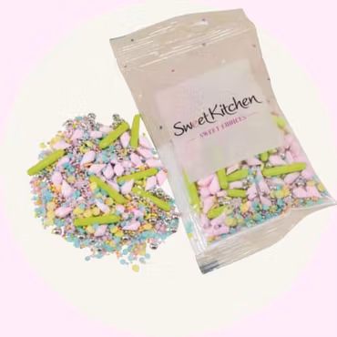 Strössel - sommar rosa glassar - Sweet Kitchen