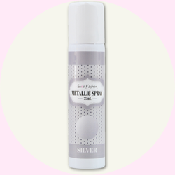 Sweetkitchen Silver Spray 75 ml – Silverfärgad Livsmedelsspray för Tårtor & Bakverk