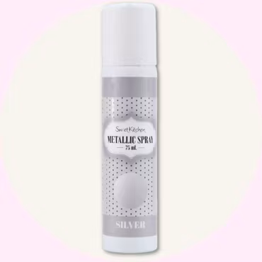 Sweetkitchen Silver Spray 75 ml – Silverfärgad Livsmedelsspray för Tårtor & Bakverk