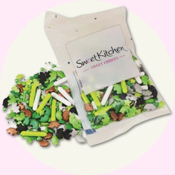 Sweetkitchens Dino Mix 40g – Färgglatt Dinosaurieströssel för Dekoration