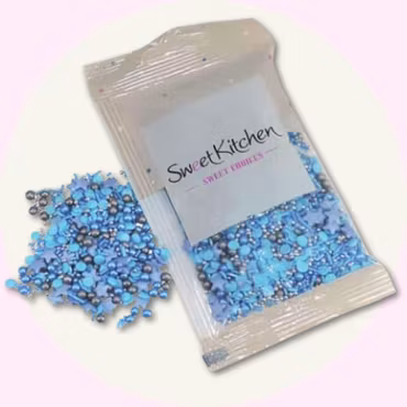 Blått Unicorn Strössel – Magiskt Dekorationsströssel för Tårtor & Bakverk (40g)