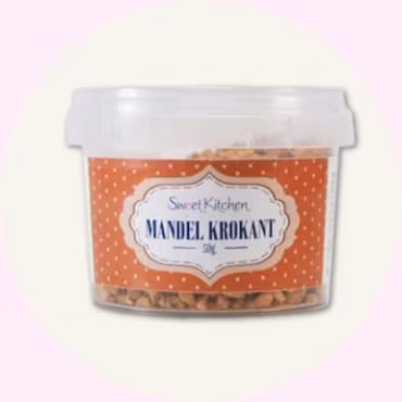 Mandelkrokant 50g – Krispigt & Karamelliserat för Bakning & Dekoration