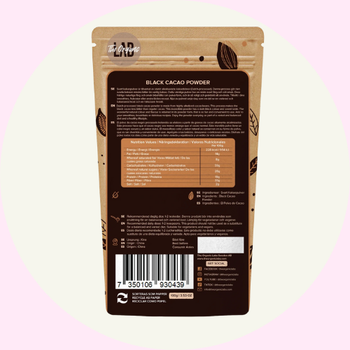 Black Cacao Pulver 100g – Svart Kakao från The Organic Lab