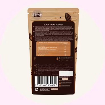 Black Cacao Pulver 100g – Svart Kakao från The Organic Lab