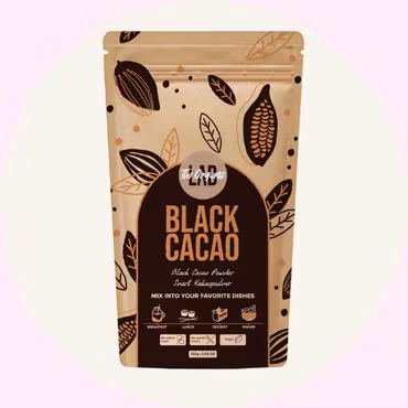 Black Cacao Pulver 100g – Svart Kakao från The Organic Lab