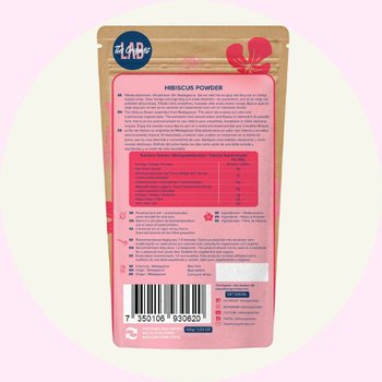Hibiskus Pulver 100g – Ekologiskt Superfood från The Organic Lab