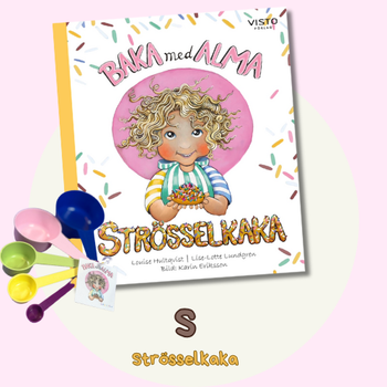 Baka med Alma – Storlek S - Baka med Barn med Pedagogisk Bakbok & Färgkodad Måttsats!