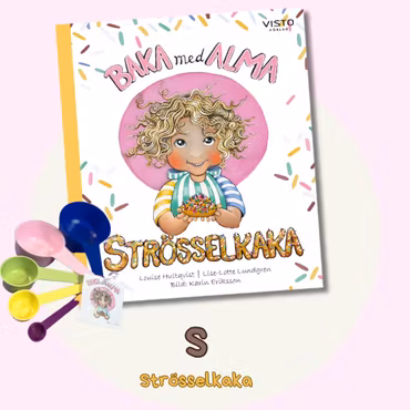 Baka med Alma – Storlek S - Baka med Barn med Pedagogisk Bakbok & Färgkodad Måttsats!