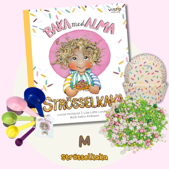 Baka med Alma – Storlek M - Baka med Barn med Pedagogisk Bakbok & Färgkodad Måttsats!