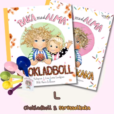 Baka med Alma – Storlek L - Baka med Barn  - 2 Recept & Färgkodad Måttsats!