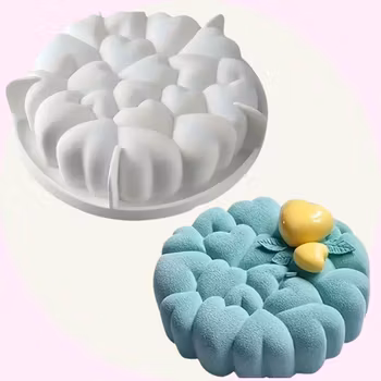 Silikonform Hjärtan – Perfekt för Moussekakor & Desserter