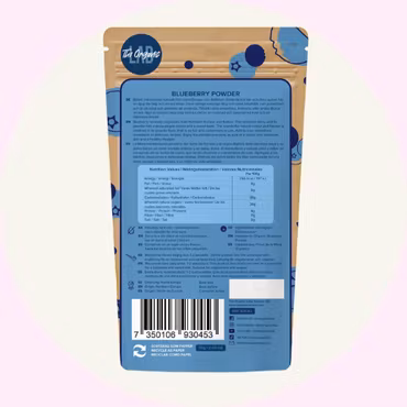 Organic Blueberry Powder 70g – Blåbärspulver från The Organic Lab