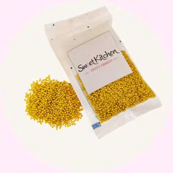 Gold Nonpareilles – Guldpärlor för Dekoration 40g - Sweet Kitchen