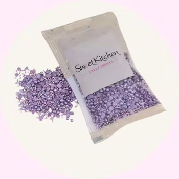 Unicorn Lila Sprinkles – Strössel med stjärnor & pärlor - Sweet Kitchen