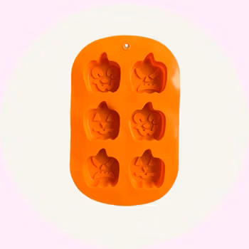 Rundad Silikonform med 6 Pumpor – Halloweenbak & Pyssel Kul - Baka med Alma
