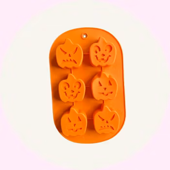Rundad Silikonform med 6 Pumpor – Halloweenbak & Pyssel Kul - Baka med Alma