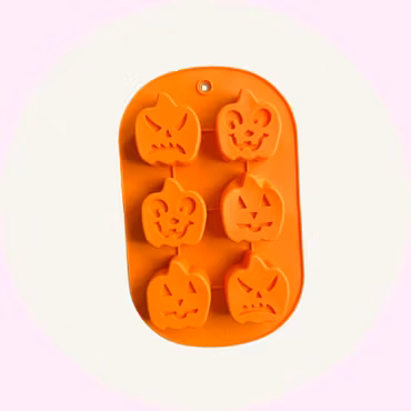 Rundad Silikonform med 6 Pumpor – Halloweenbak & Pyssel Kul - Baka med Alma