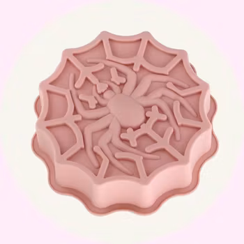 Rosa Silikonform Spindelnät – Halloweenbak & Pyssel Kul - Baka med Alma