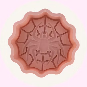 Rosa Silikonform Spindelnät – Halloweenbak & Pyssel Kul - Baka med Alma