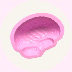 Rosa Silikonform Hjärna – Sockerkaka & Moussekakor för Halloween - Baka med Alma