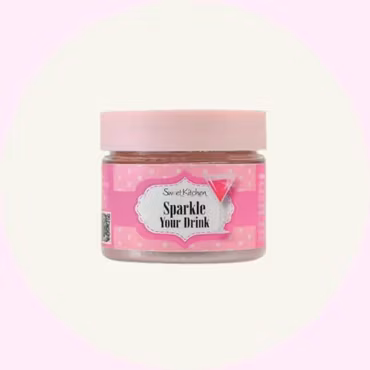 Sparkle My Drink Pink – Glittrande Dryckspulver med Rosa Pärlemoreffekt (10 g) – Sweet Kitchen