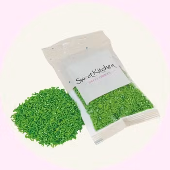Grönt Strössel 50 g – Tunna Strösselstänger för Färgglad Bakning – SweetKitchen