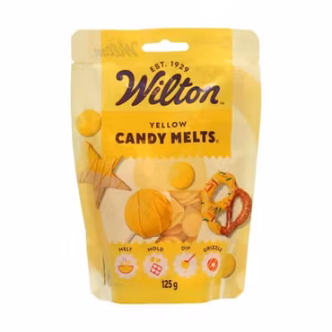 Candy Melts Gul 125 g – Färgglada Smältknappar för Dekoration & Konfekt – SweetKitchen