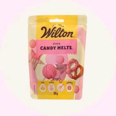 Candy Melts Pink 125 g – Smältbara Chokladknappar för Dekoration & Doppning – SweetKitchen